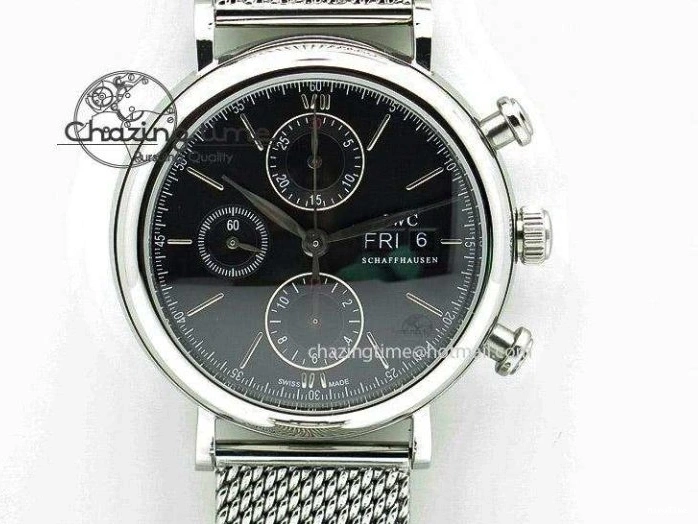 MIROTIME 0814 OnTrend Portofino RG MKF 1:1 V2 Best Edition Diamond Bezel Silver Dial On Brown Leather Strap A 7343